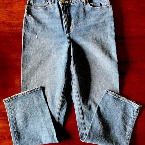 Abercrombie & Fitch Curve Love Crossover Jeans - Picture 1 of 3